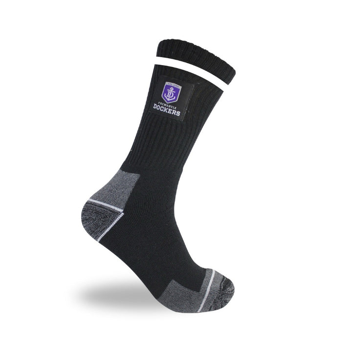 AFL Fremantle Dockers 2pk Heavy Duty Work Sock