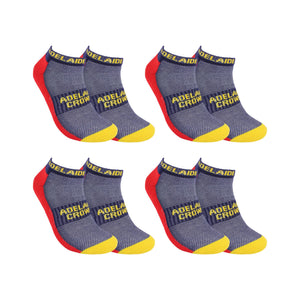 AFL Adelaide Crows 4Pk High Performance Ankle Sports Socks