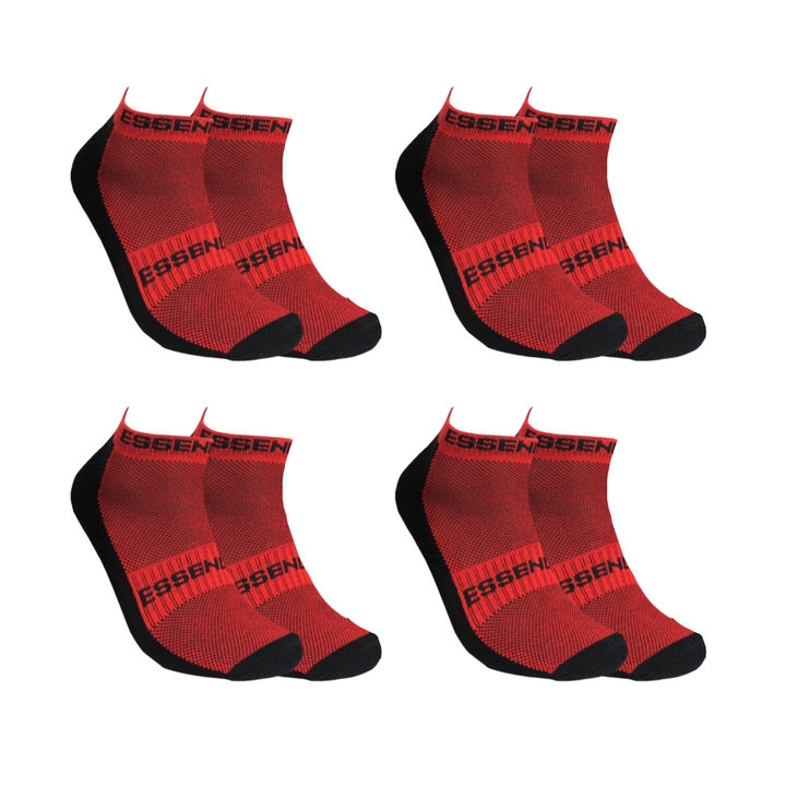 AFL Essendon Bombers 4Pk High Performance Ankle Sports Socks