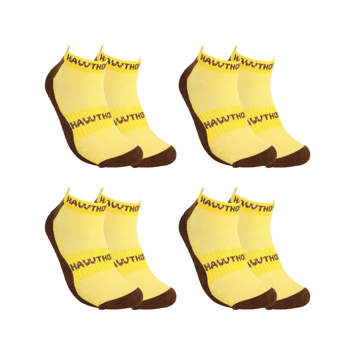 AFL Hawthorn Hawks 4Pk High Performance Ankle Sports Socks