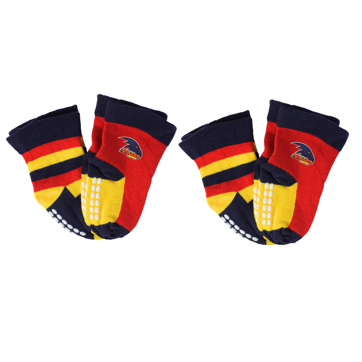 AFL Adelaide Crows 4Pk Infant Socks