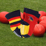 Load image into Gallery viewer, AFL Adelaide Crows 4Pk Infant Socks
