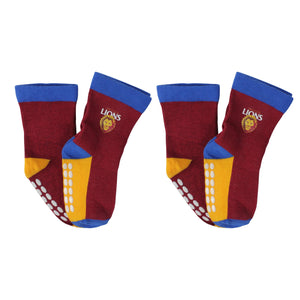 AFL Brisbane Lions 4Pk Infant Socks