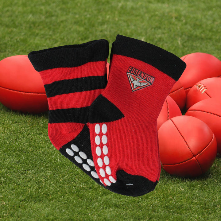 AFL Essendon Bombers 4PK Infant Socks