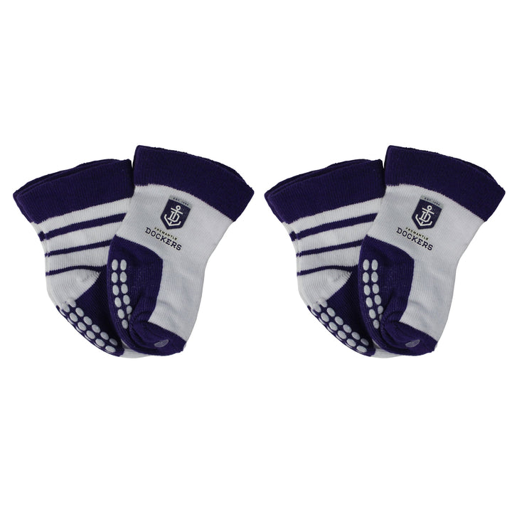 AFL Fremantle Dockers 4Pk Infant Socks