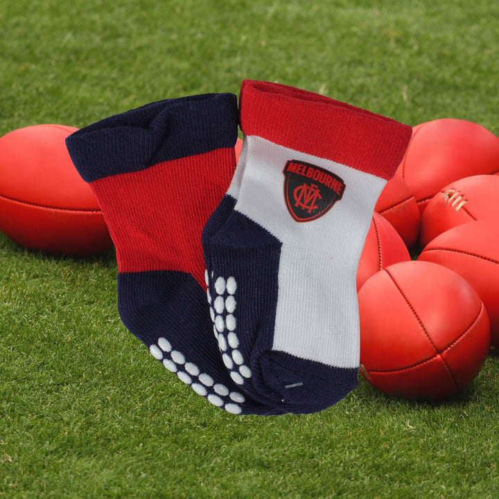 AFL Melbourne Demons 4Pk Infant Socks