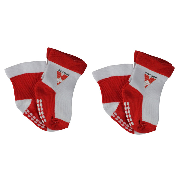 AFL Sydney Swans 4Pk Infant Socks