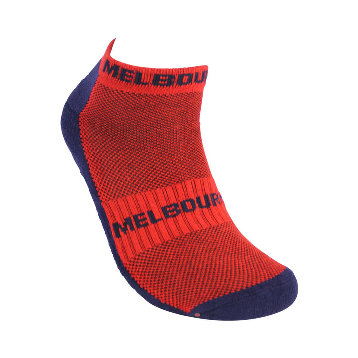 AFL Melbourne Demons 4Pk High Performance Ankle Sports Socks