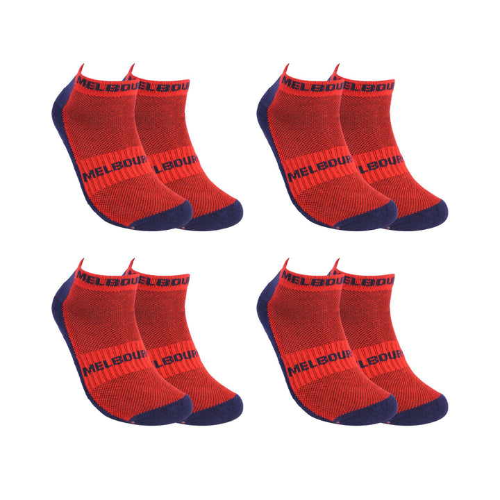 AFL Melbourne Demons 4Pk High Performance Ankle Sports Socks