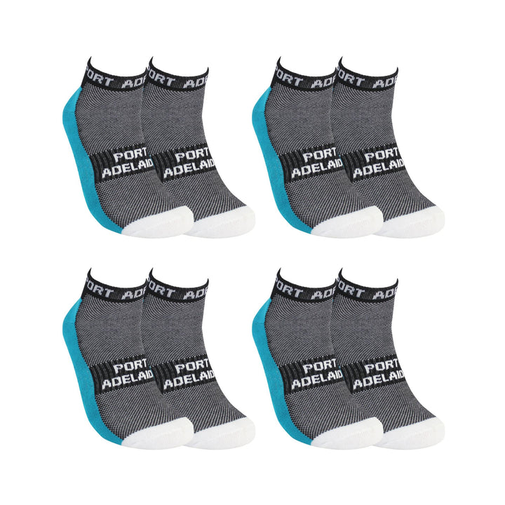 AFL Port Adelaide Power 4Pk High Performance Ankle Sports Socks