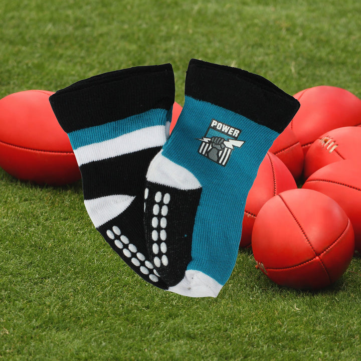 AFL Port Adelaide Power  4Pk Infant Socks