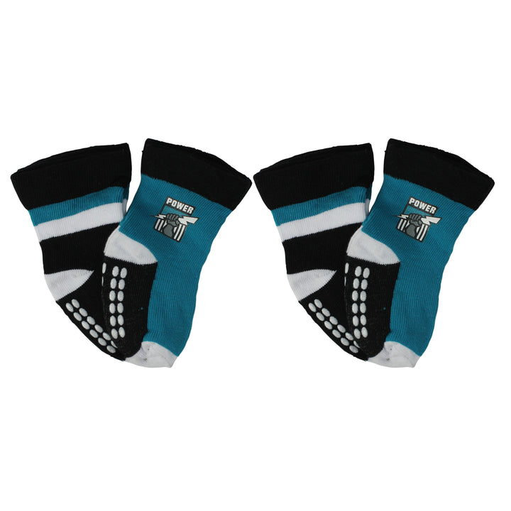 AFL Port Adelaide Power  4Pk Infant Socks