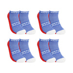 Load image into Gallery viewer, AFL Western Bulldogs 4Pk High Performance Ankle Socks
