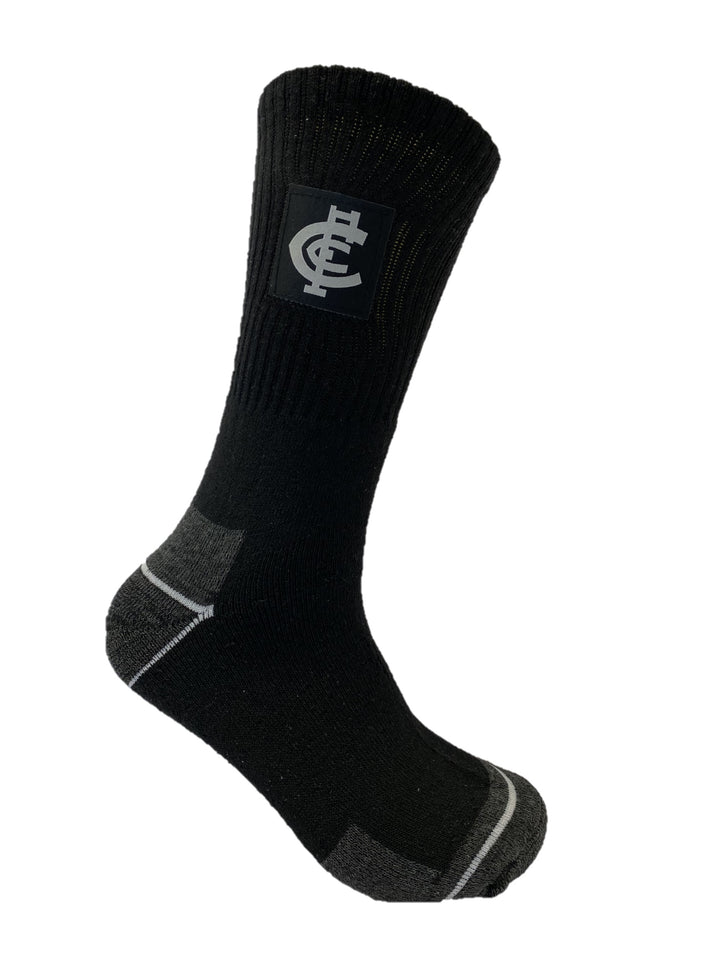 AFL Carlton Blues 2pk Heavy Duty Work Sock