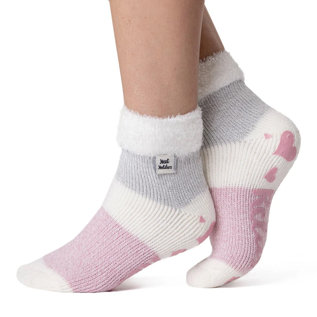 HEAT HOLDERS Feather Top Lounge Socks - Womens