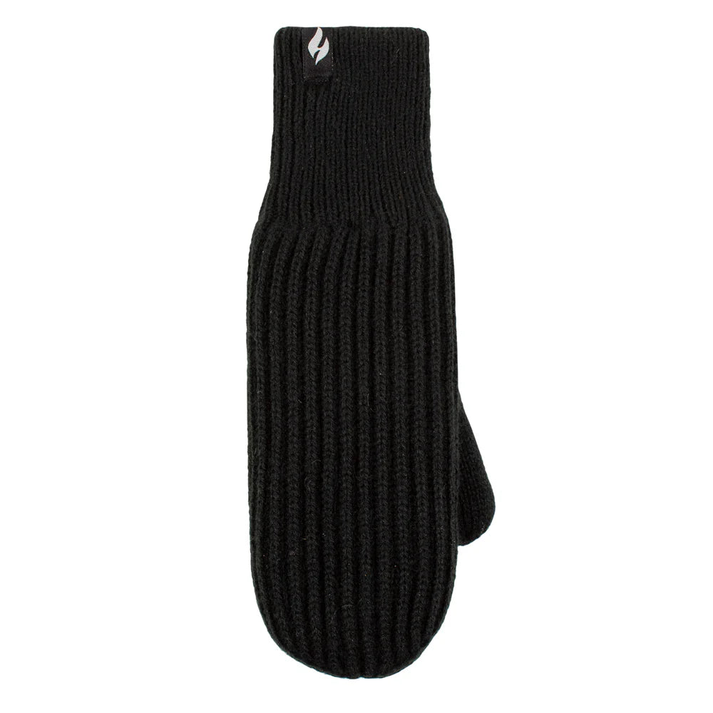 HEAT HOLDERS Unisex Marlin Ribbed Thermal Mittens