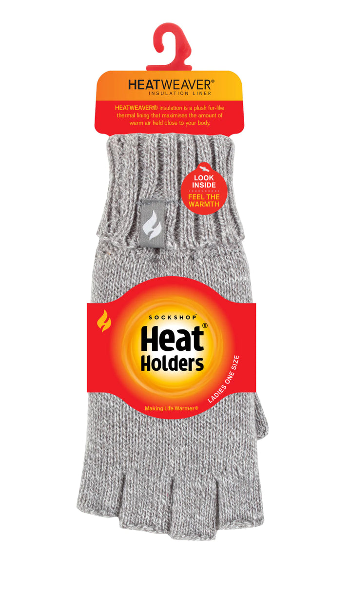 HEAT HOLDERS Fingerless Thermal Gloves-Womens