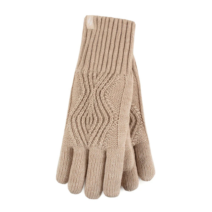 HEAT HOLDERS Tampere Cable Knit Thermal Gloves - Womens
