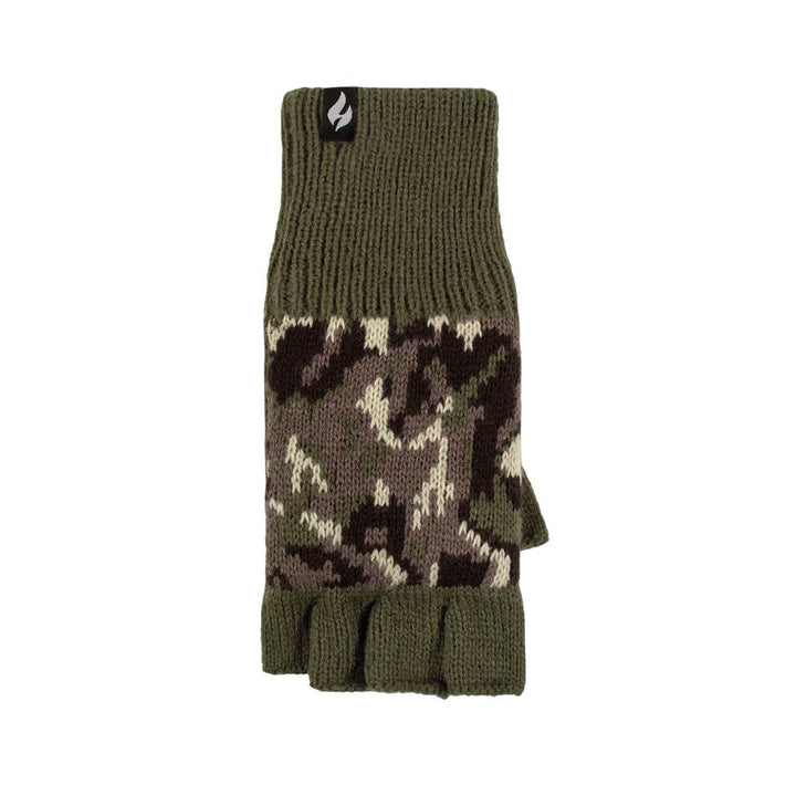 HEAT HOLDERS Limited Edition CAMO Fingerless Gloves - Men's