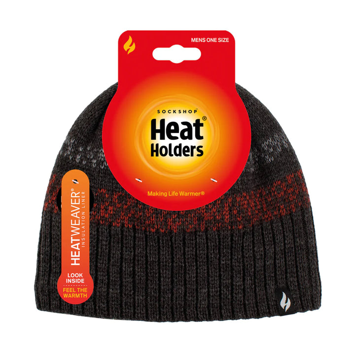 HEAT HOLDERS Mens Themal Block Stripe Roy Beanie