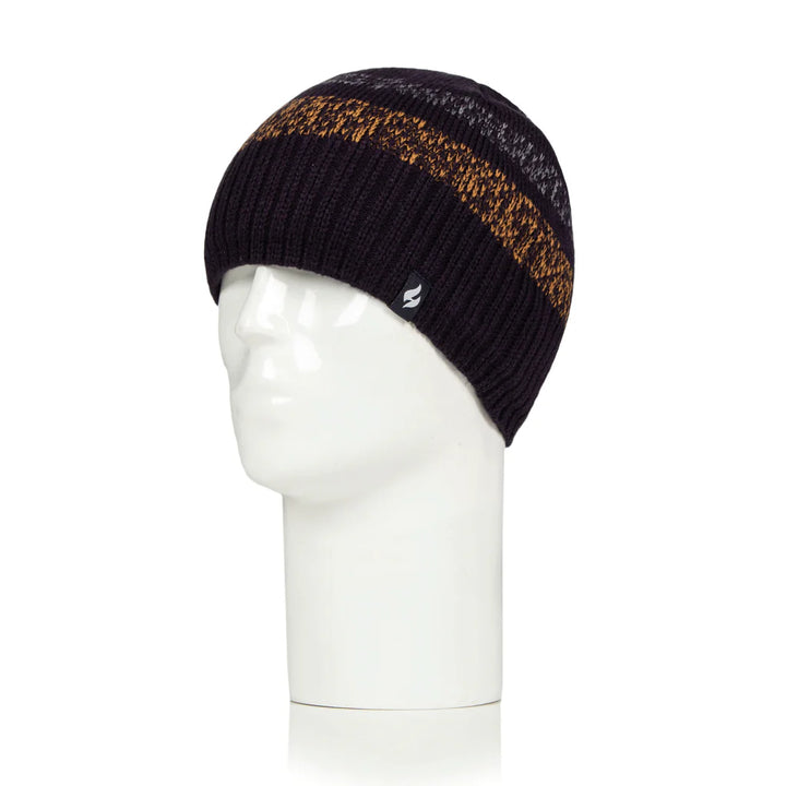 HEAT HOLDERS Mens Themal Block Stripe Roy Beanie