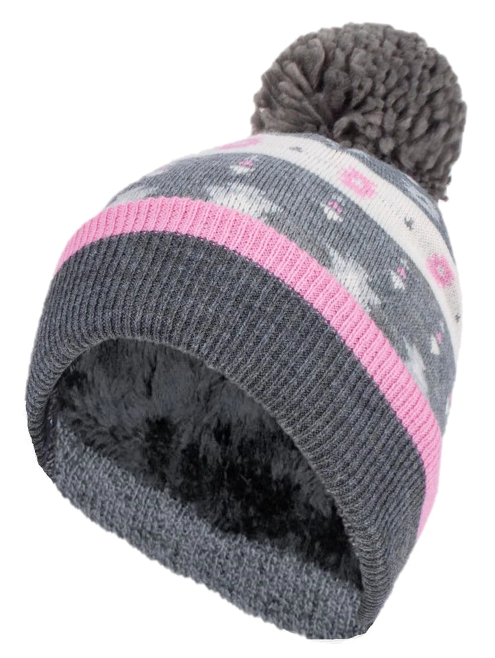 HEAT HOLDERS Snow Sport Pom Pom Thermal Beanie-Womens