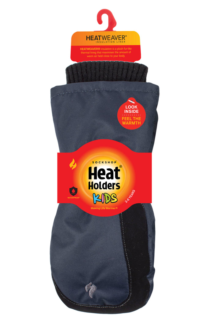 HEAT HOLDERS Kids Waterproof Snow Day Performance Mittens