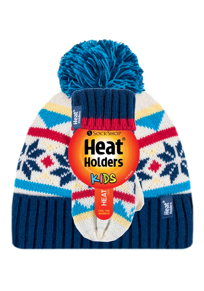 HEAT HOLDERS Pixie Beanie & Mittens Set - Kids 3-6 Years