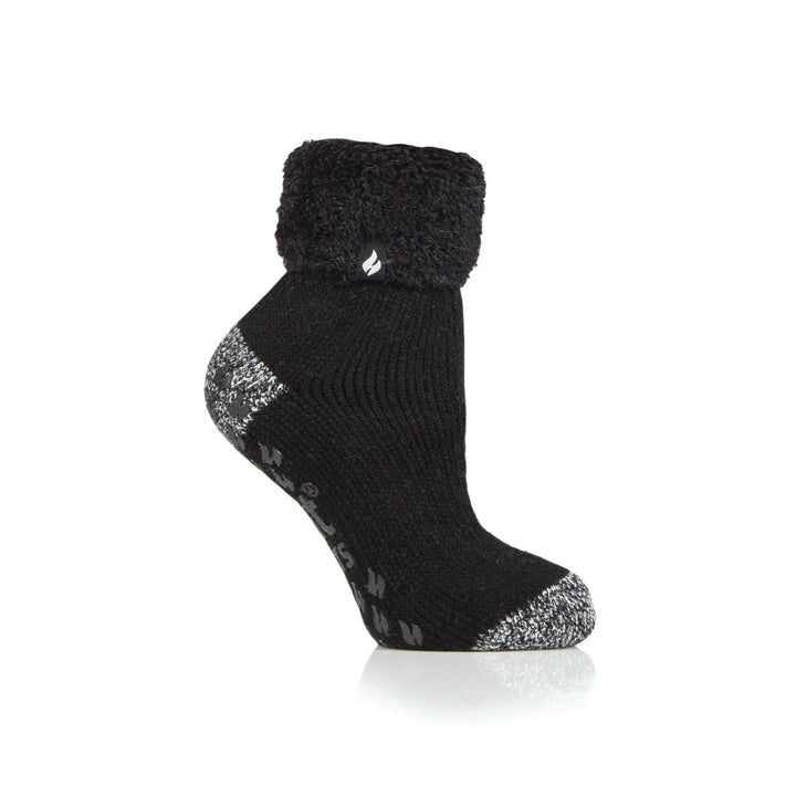 HEAT HOLDERS Kids Original Lounge Socks with Turnover Feather Top