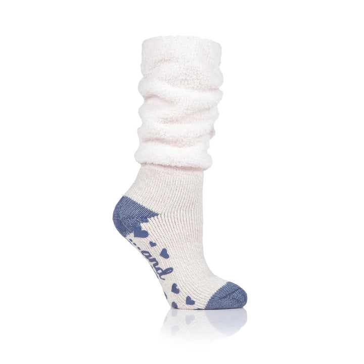 HEAT HOLDERS Lounge Slipper Socks With Comfy Slouch Top - Women's