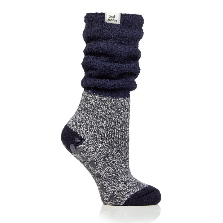 HEAT HOLDERS Lounge Slipper Socks With Comfy Slouch Top - Women's