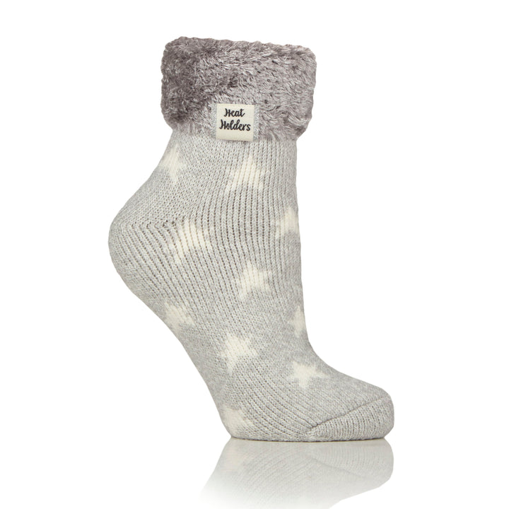 HEAT HOLDERS Feather Cuff Sleep Socks - Womens