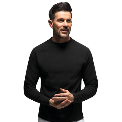 HEAT HOLDERS Original Black Base Layer Tops-Mens