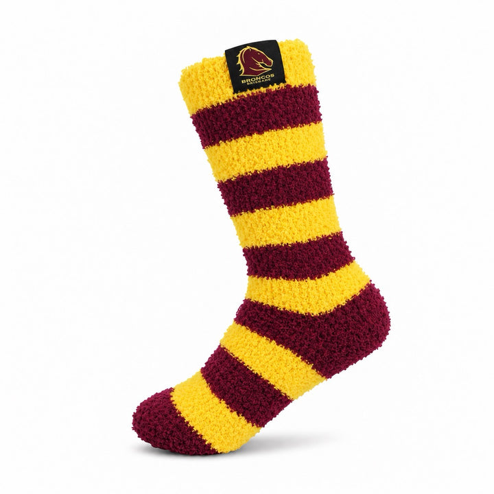 NRL Brisbane Broncos 2Pk Bed Socks