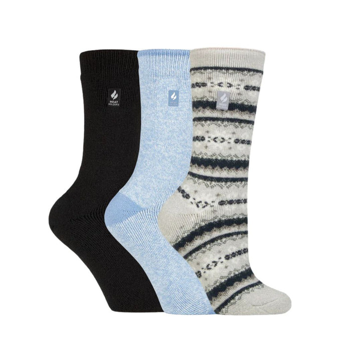HEAT HOLDERS Lite Thermal Womens Sock Bigfoot - 3 Pair Bundle