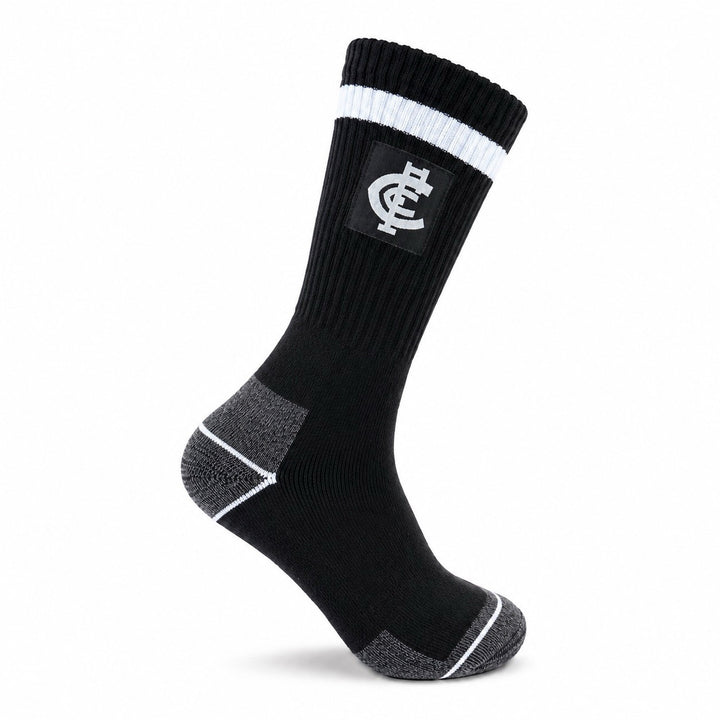 AFL Carlton Blues 2pk Heavy Duty Work Sock
