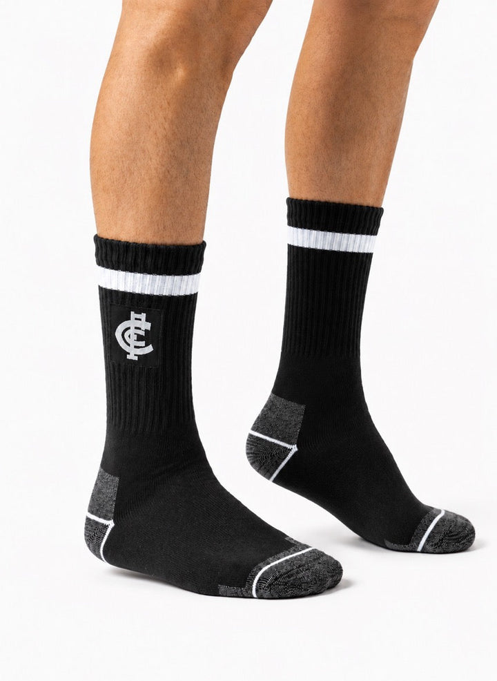 AFL Carlton Blues 2pk Heavy Duty Work Sock