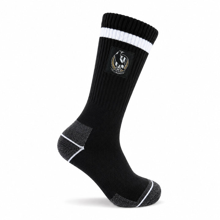 AFL Collingwood Magpies 2pk Heavy Duty Work Sock