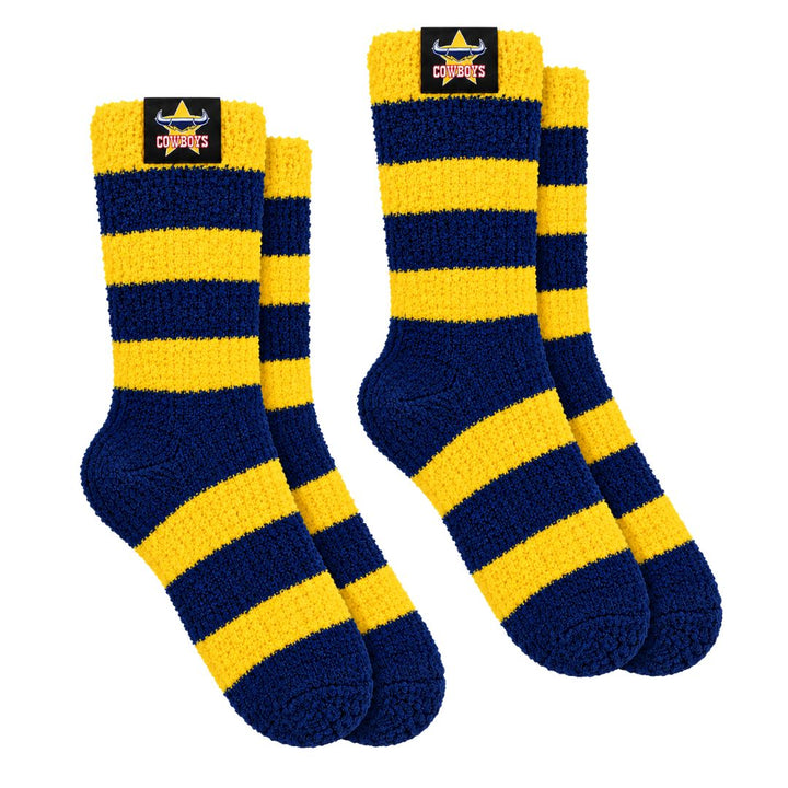 NRL North Queensland Cowboys 2Pk Bed Socks