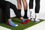 Load image into Gallery viewer, AFL Essendon Bombers 4Pk High Performance Ankle Sports Socks
