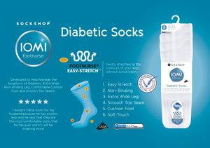 IOMI FOOTNURSE 3Pk Cushion Foot Diabetic Socks