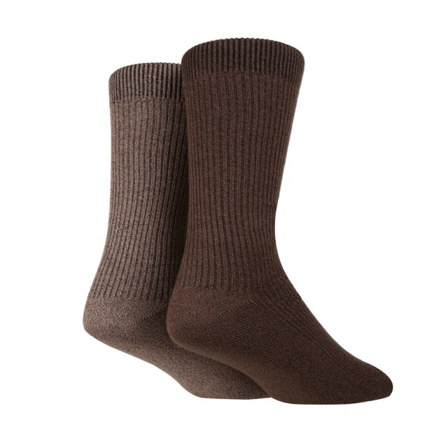 GLENMUIR Men's 2PK Bamboo Ribbed Leisure Boot Socks