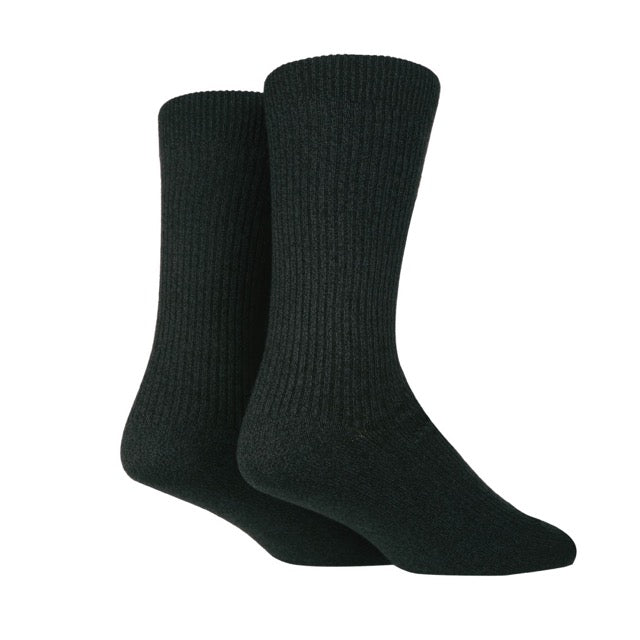 GLENMUIR Men's 2PK Bamboo Ribbed Leisure Boot Socks