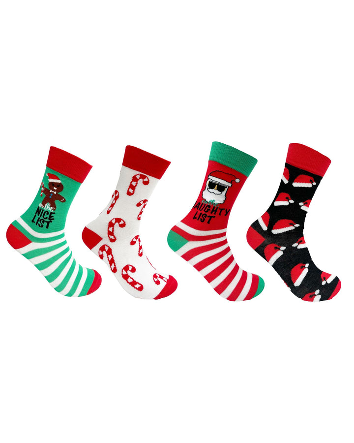 Aussie Sock Shop Sockmas 4PK Bamboo Christmas Socks