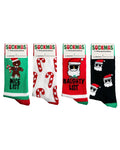 Load image into Gallery viewer, Aussie Sock Shop Sockmas 4PK Bamboo Christmas Socks
