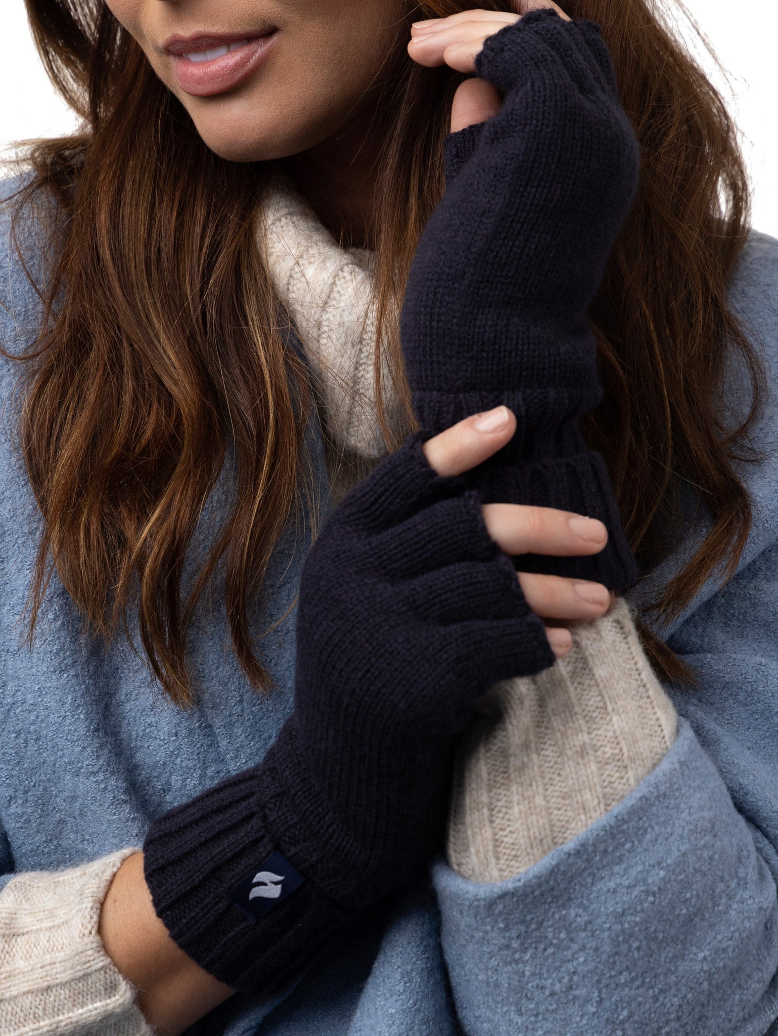 HEAT HOLDERS Fingerless Thermal Gloves-Womens