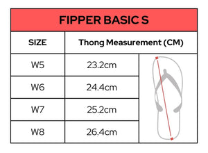 Fipper BasicS Natural Rubber Thongs- Womens