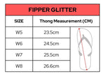 Load image into Gallery viewer, Fipper Glitter Natural Rubber Thongs - Womens
