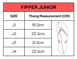 Fipper Junior Natural Rubber Thongs
