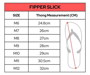 Fipper Slick Natural Rubber Thongs-Mens